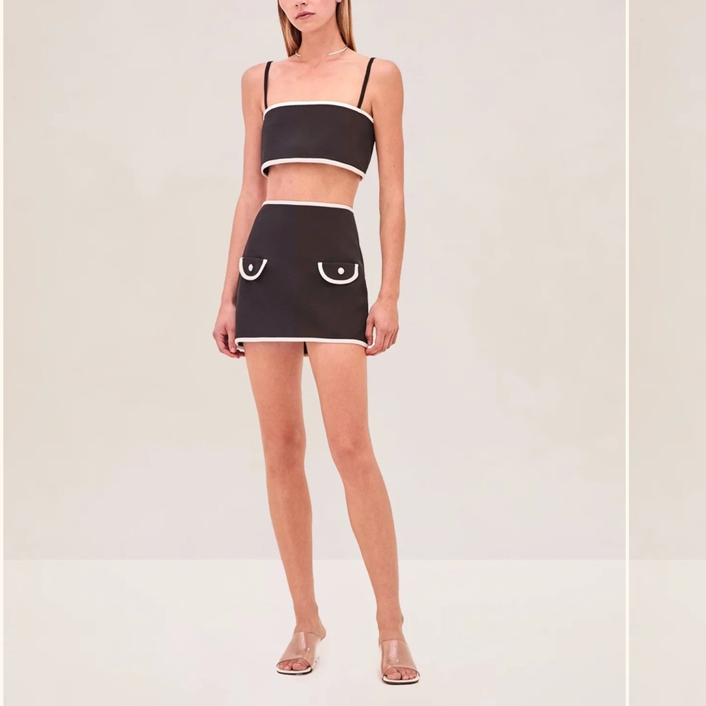 Alexis Black/White Rubino Skirt & Top Set Sz Small